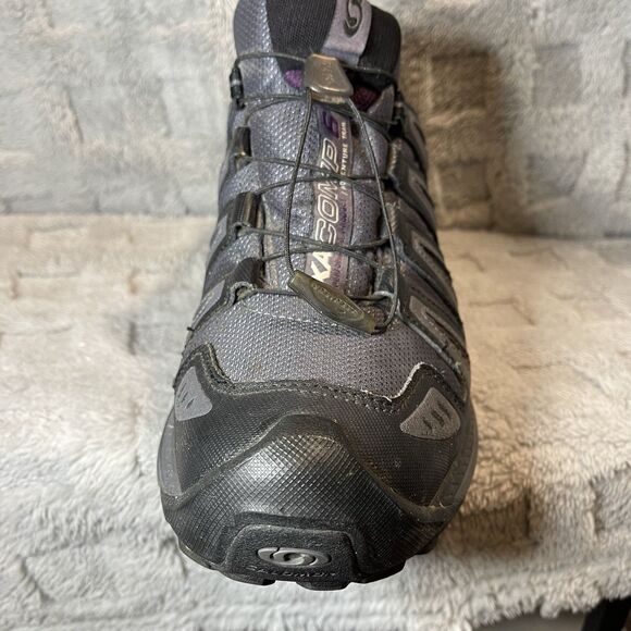 Women's Salomon Hiking XA Comp 6 Contagrip Shoes Size 8.5 Purple Ortholite Trail - Picture 8 of 16